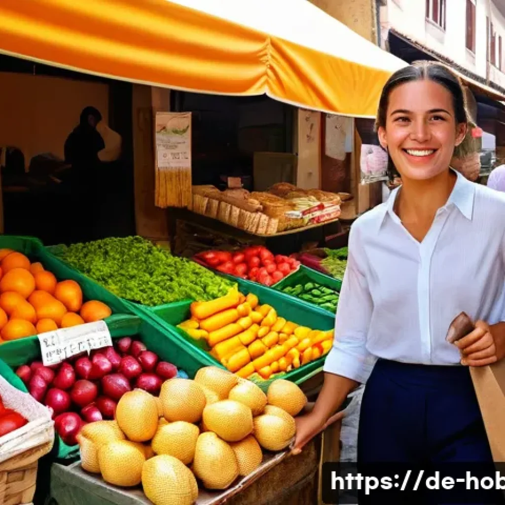 가성비 여행지 - **Image Prompt: Balkan Market Delights**
A vibrant, sunlit scene at a bustling local market in a...