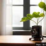 Home 22 스마트폰 사진 촬영 팁 - A cozy indoor photography scene showcasing natural window light streaming softly through sheer white...